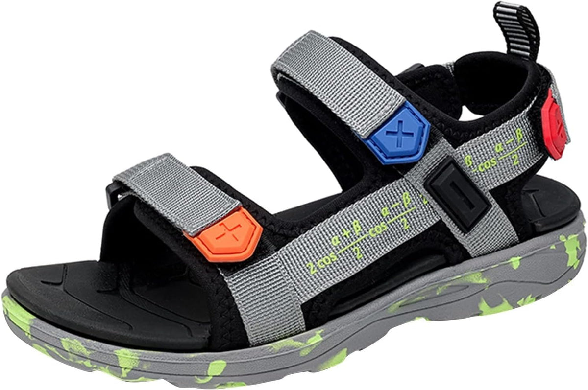 IWIHMIV Boys Sandals Toddler Sandles Boys Girls Summer Outdoor Athletic Sport Sandals Walking Hiking Adjustable for Toddler
