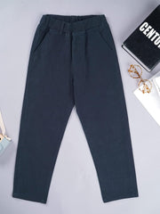 Boy's Chino Trousers Kids Casual Athletic Solid Pocket Pull On Straight Long Pants