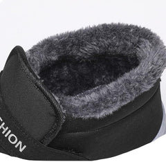 Men's Winter Boots Warm Insulated Snow Boots, Thick Sole, Casual Style Fleece Lined, Cold Weather Protection, Comfortable for Outdoor Activities (7,Black)