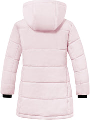 ZSHOW Girl's Winter Coats Hooded Outerwear Puffer Jacket Waterproof Warm Long Parka