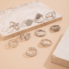 Stackable Rings for Women Knuckle Rings Stacking Rings Jewelry Set Fashion Ring Set