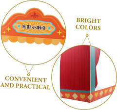 Interactive Storytelling Puppet Stage DIY Theater for Boys and Girls Chinese Puppet Playset Educational Toy