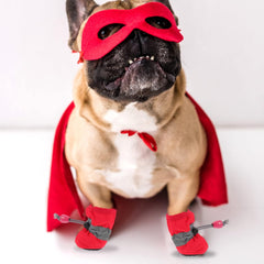 iplusmile 4pcs Dog Shoes Non- Pet Boots for Rain and Lightweight for Dogs Easy to Wear for Outdoor Activities