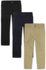 The Children's Place Stretch Relaxed Straight Chino Pants,multipacks
