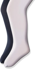 Jefferies Socks girls Smooth Microfiber Tights 2 Pair Pack