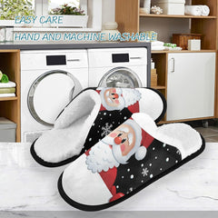 Boccsty Christmas Men Spa Slippers Winter Women House Slippers Memory Foam Slippers Indoor Outdoor Home Shoes