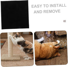Totority Cat Scratcher Pad Adhesive Carpet for Cat Tree Scratch Carpet Kitten Scratcher Scratching Board Pad