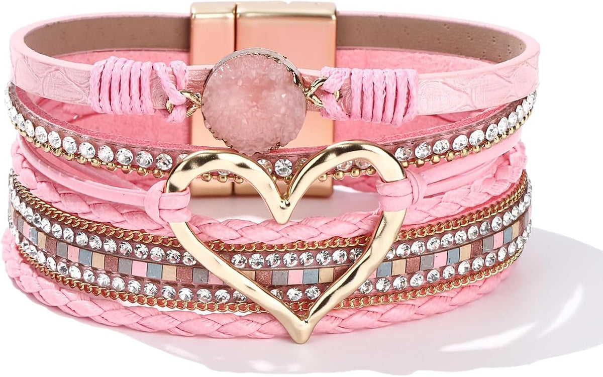 Dainty Hand Chain and Finger Ring Bracelet Set Zircon Jewelry for Women Summer