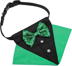 Day Dog Bandanas Collar with Bows Tie Collar Dog Triangle Bib Dog Scarves Neckerchief for Pet