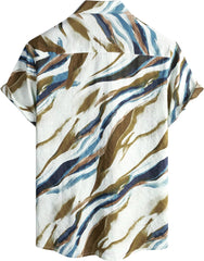VATPAVE Mens Casual Hawaiian Floral Shirts Short Sleeve Button Down Tropical Shirts Beach Summer Shirts