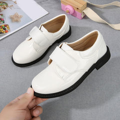 Fashion Summer And Autumn Boys Leather Shoes Boots Thick Soled Student Dress Shoes Performance Youth Boys Boots Size 8