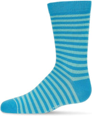 MeMoi Thin Stripe Cotton Blend Boys Crew Sock