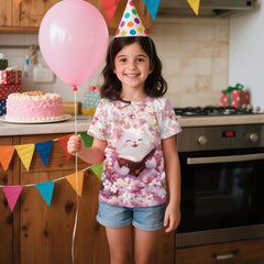 Girls Short Sleeve T Shirts for Kids 2-3 Summer Casual Tops Henley Shirts for Girls Aged 2-12