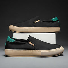 Men's Slip on Walking Shoes Casual Dressy Memory Foam Breathable Fashion Low Top Canvas Sneakers Non Slip Travel Jogging Training Gym Shoes Wide Width