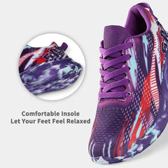 Women's Running Shoes Lightweight Walking Sneakers Tennis Athletic Lace Up Gym Casual Fashion Fitness Sports Soft Sole Mesh Workout Comfortable