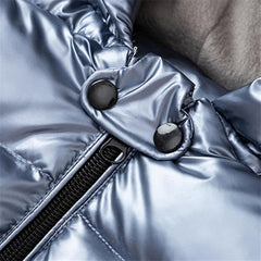 Kids Winter Coat with Hood Girls Boys 3D Dinosaur Hooded Puffer Jacket Waterproof Warm Outerwear with Pockets 1-8 Years