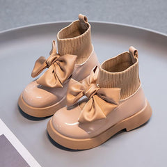 IWIHMIV Toddler Ankle Boots Toddler Girl Fall Boots Girls Socks Shoes Girls Boots Kids Ankle Boots Dress Boot for Toddler