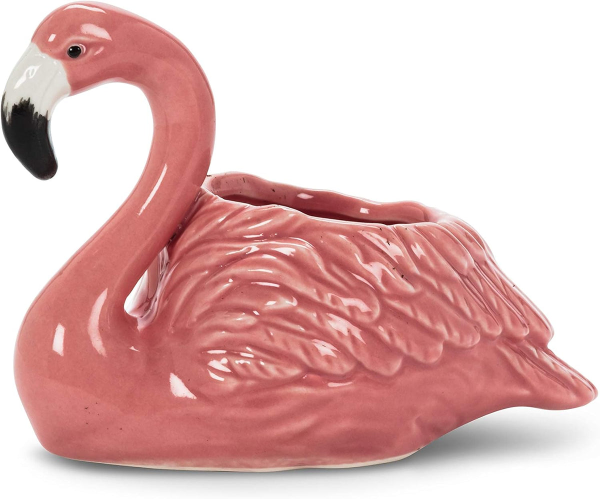 Abbott Collection Mini Dog with Legs Planter - Ceramic, White (3" H)