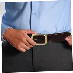 FRCOLOR 1piece Antique Belt Men's Brown Dress Belt Casual Jeans Men's Pants Gentlemanly Fit