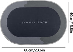Bathroom Floor Mat 23" x 15", Ultra Soft Super Absorbent Bath Mat, Bathroom Rugs Non Slip Washable, Quick Dry Shower Mats