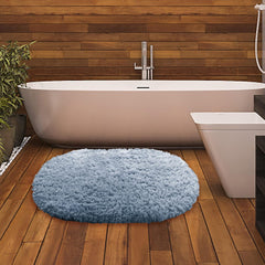 Bathroom Rug 27" X 18",Microfiber Shaggy Non-Slip Extra Soft Thick Washable Absorbent Bath Rugs Quick Dry Plush Machine Wash Dry Bathroom Rug Sets for Bathroom Floor Tub Kitchen Shower
