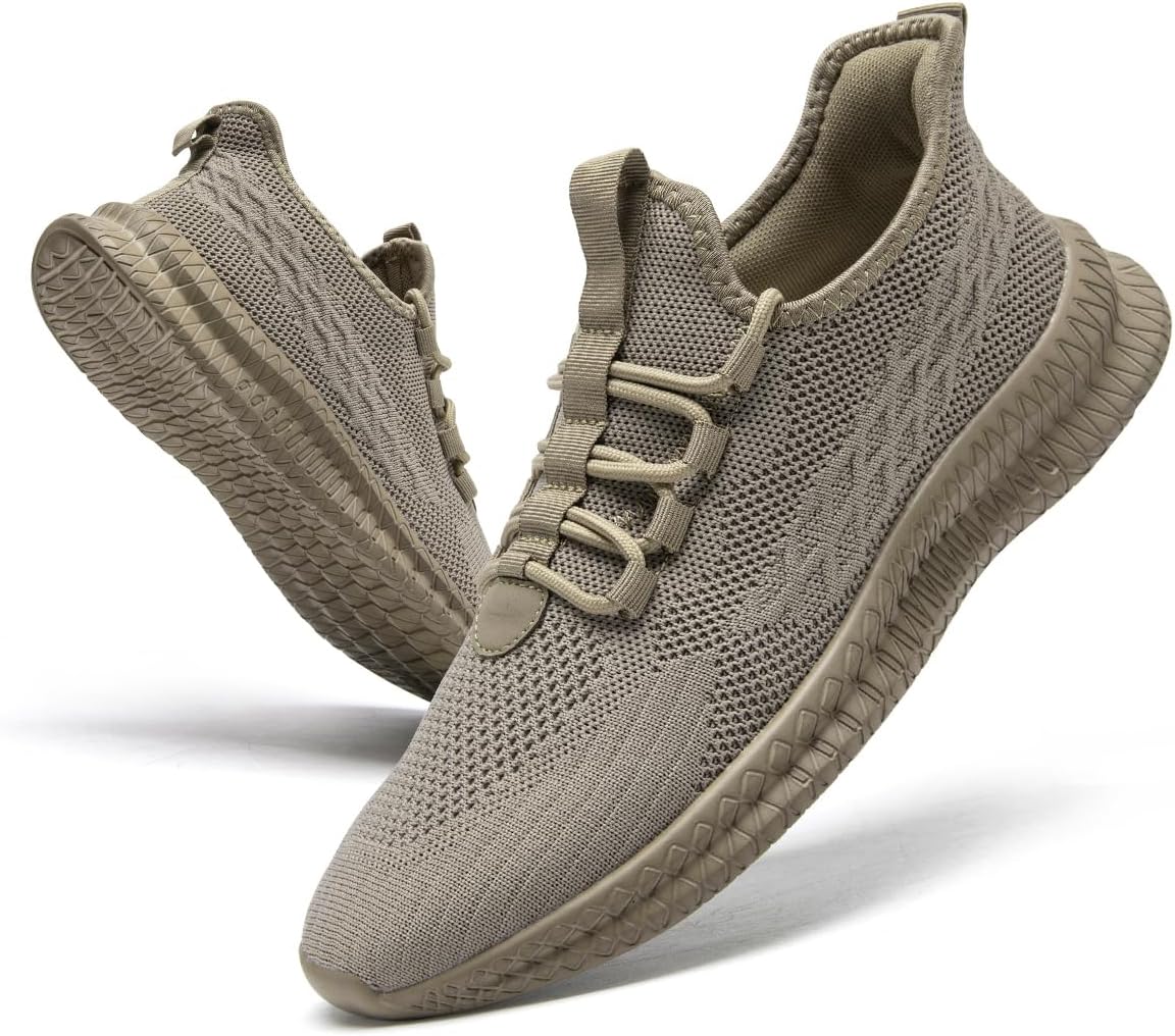 Running Shoes for Men Casual Slip on Tennis Walking Sneakers Lightweight Breathable Mesh Fashion Gym Athletic Sports Workout Non Slip Trainers