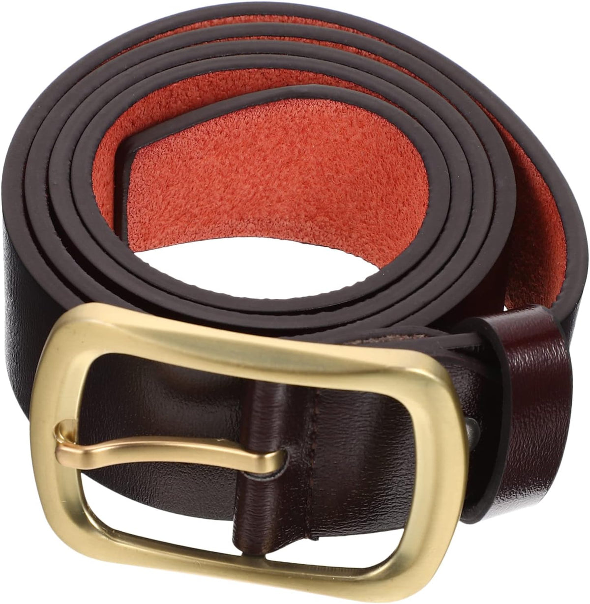 FRCOLOR 1piece Antique Belt Men's Brown Dress Belt Casual Jeans Men's Pants Gentlemanly Fit