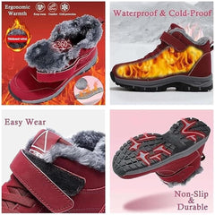 Orthoboots Pro - Ergonomic Winter Boots, Waterproof, Non-slip Cushioned Hiking Orthopedic Shoes, Unisex, Warm Hiking Orthopedic Boots