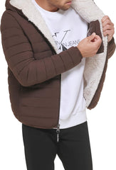Calvin Klein Men's Mid-weight Sherpa Lined Puffer