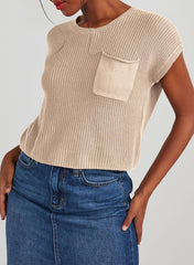 Dokotoo Women's Casual Short Sleeve Loose Tunic Tops Lightweight Knit Spring Pullover Sweater Blouses