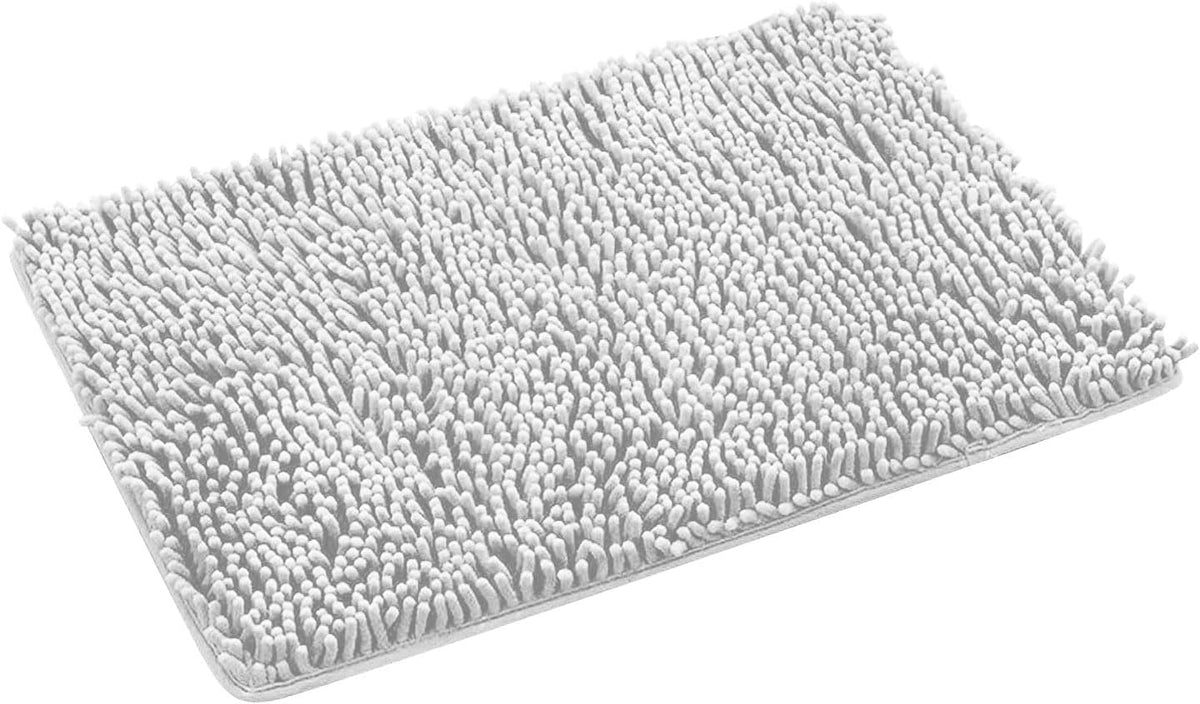 Bathroom Rugs 27x18 Inch Washable Non-Slip Microfiber Thick Extra Soft Absorbent Shaggy Bath Mat Machine Wash Dry Quick Dry Plush Bath Rugs for Kitchen Shower Tub Bathroom Floor