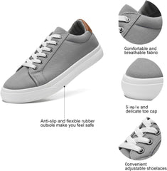 Canvas Shoes for Women and Men Low Top Lace Up Shoes Comfortable Tennis Shoes, Women's Fashion Sneakers Classic Casual Shoes