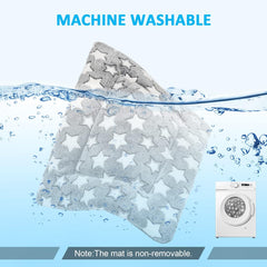 Dog Bed Mat, Reversible Dog Crate Pad for Medium Small Dogs, Portable and Soft Pet Bed Mat, Machine Washable Pet Bed Pad for 24-inch Kennel(Pink)