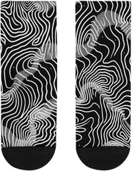 11.8 Inch Ankle Socks With Thin White Lines Socks for Women Men Low Cut Thin Sock Soft Moisture-Wicking Sock for Running Sports