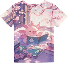 Tops for Girls Cute Tees Shirts with Button Size 2-16