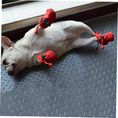 Happyyami 4Pcs Dog Shoes Nonslip Boots for Pet Paw Protection Comfortable Warm Winter Wear Durable Design for Indoor Outdoor Use for Christmas Festivities