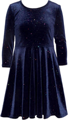 Bonnie Jean Girls' Velour Dress