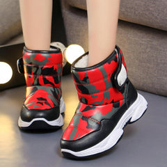 Kids Chunky Warm Snow Boots Boys Girls Winter Water𝗽roof Outdoor Slip 𝗥esistant Cold Weather Comfy Soft Shoes