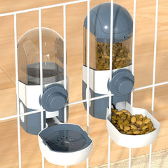 Cat Water Feeder Cat Water Dispenser Cat Feeding Watering Cage Mount Cat Feeder Cat Automatic Food Feeder