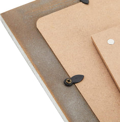 Okuna Outpost Country Style Dog Frame - 9.5 x 7.9 in, White Rustic Wood - Dog Memorial Photo Display & Pet Remembrance Gift