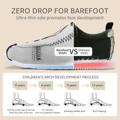 Toddler Wide Toe Box Barefoot Shoes: Boys Tennis Sneakers, First Walking Shoes, Flex Comfort Outdoor