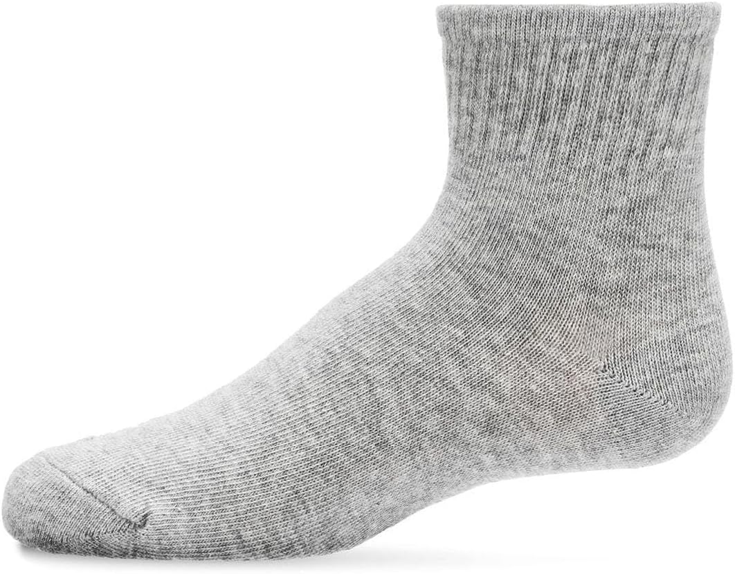 MeMoi Kids' 3 Pair Pack Mid Cut Cotton Blend Socks