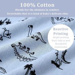 Zanie Kids Baby Toddler Pajamas for Girl and Boy Sleepwear Summer Pja Homewear Cotton