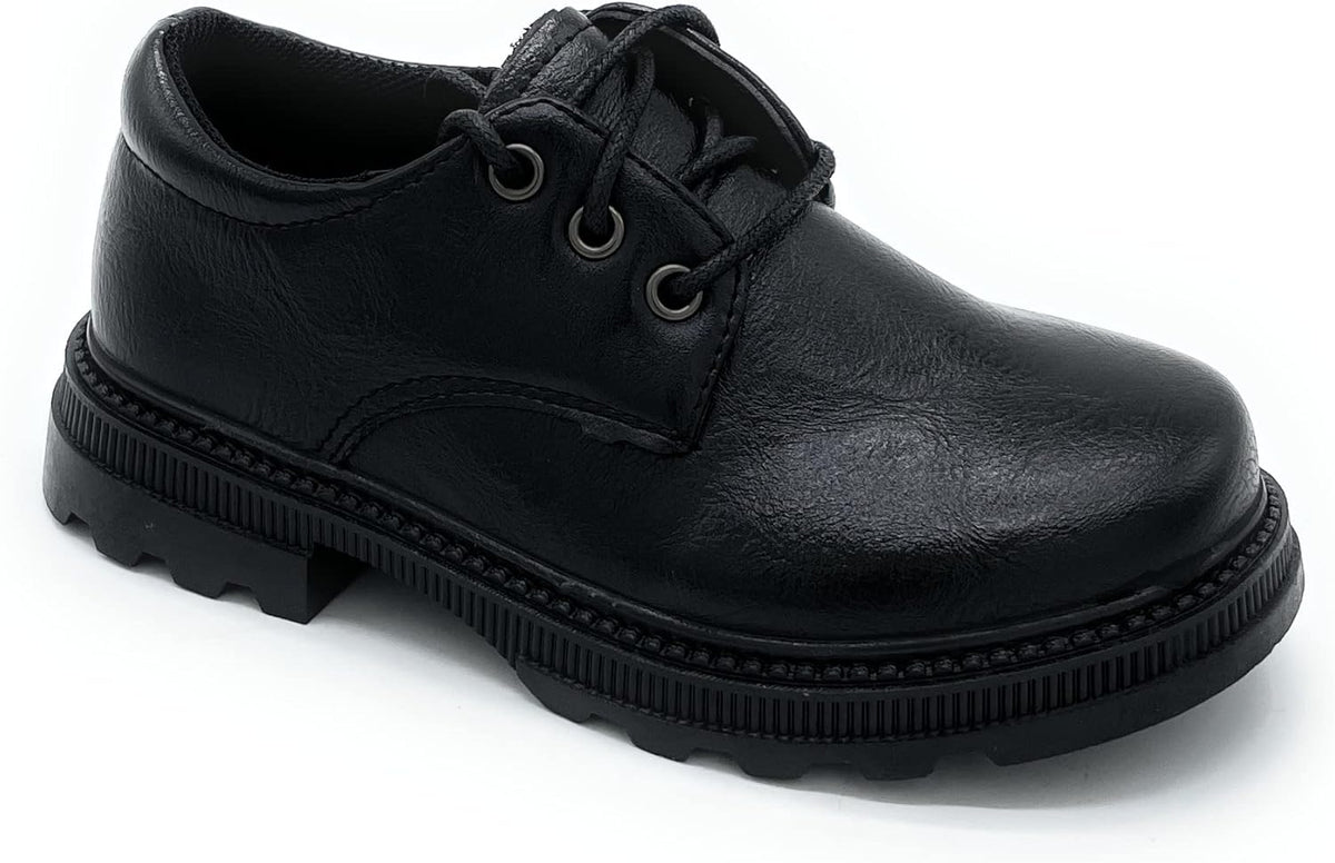 Boy's Comfort Dress School Shoes Uniform Loafer Church Slip-On Shoes Faux-Leather