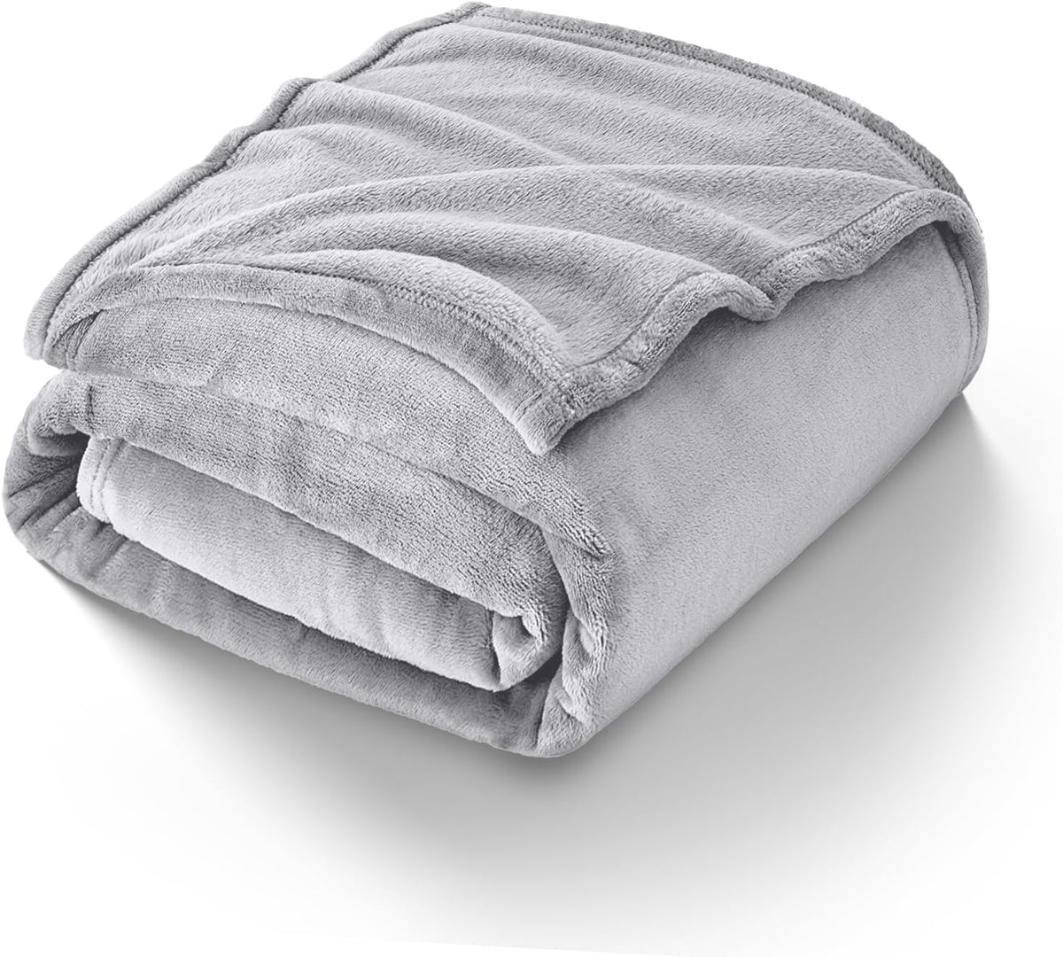 Magshion Calming Dog Blankets for Large Dogs, Machine Washable, Fluffy Flannel Throw Blanket for Couch, Bed, or Car from Stains, Spills or Pet Fur, 50 x 61 Inches, Light Gray