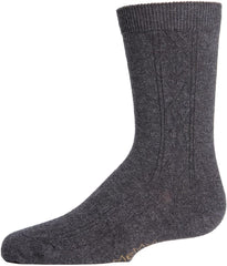 MeMoi Boys' Clocking Argyle Cotton Blend Dress Socks