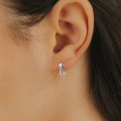 Gold Hoop Earrings Set for Women, Trendy 14K Gold/Dainty Small Sterling Silver Earrings for Multiple Piercing Lightweight Hypoallergenic Jewelry, Trendy Twisted Cubic Zircon Cartilage Earrings