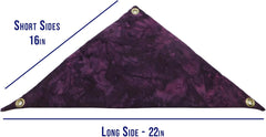 Hammock for Bearded Dragons, Dark Purple Batik Fabric with Suction Cup Hooks