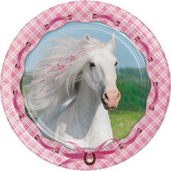 Heart My Horse Luncheon Plate 6 7/8 in (8) Birthday Party Supplies