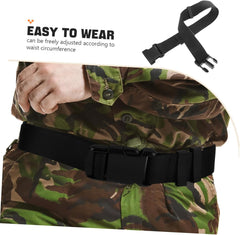 BESTYASH Mens Adjustable Elastic Hiking Belt Nylon Web Belt for Outdoor Activities Travel Training Minimalist Non-metal Buckle Design Comfortable Fit for Men and Women